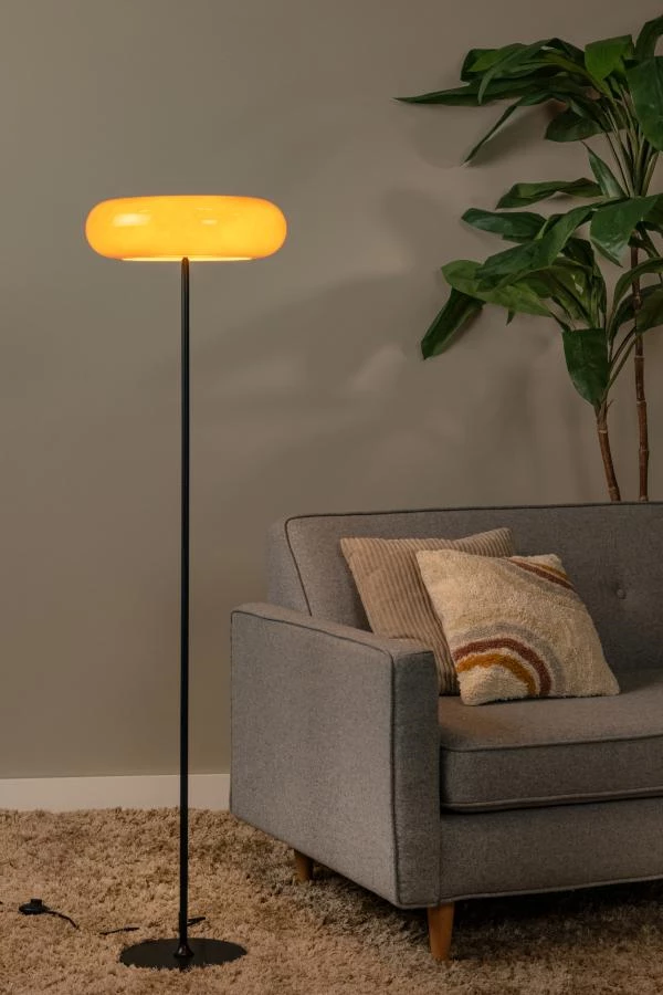 Lucide SENTINO - Stehlampe - Ø 40 cm - 3xG9 - Orange - Atmosphäre 1